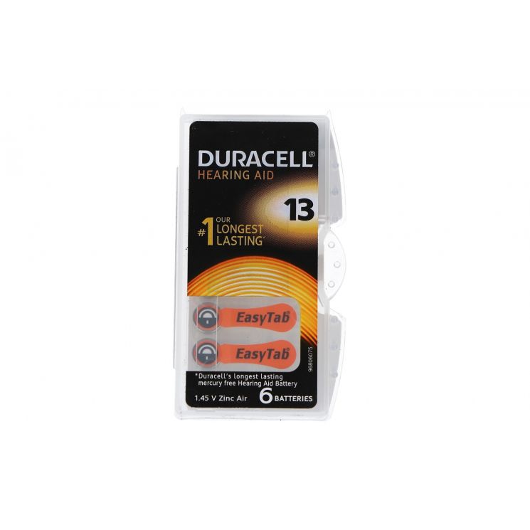 Duracell Easy Tab 13 Arancio 6 Batterie